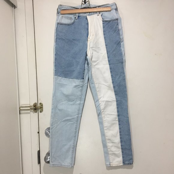 PACSUN PATCHWORK DENIM JEANS SIZE 26 - Picture 2 of 6
